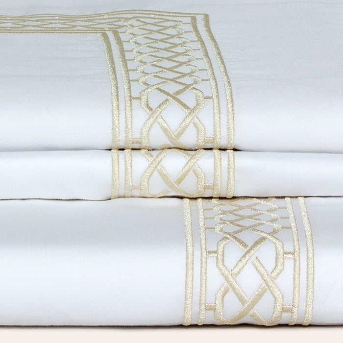 Luxus Mako Satin Bettwäsche Edinburgh TC300 mit Ziernaht – Seemann&Garn